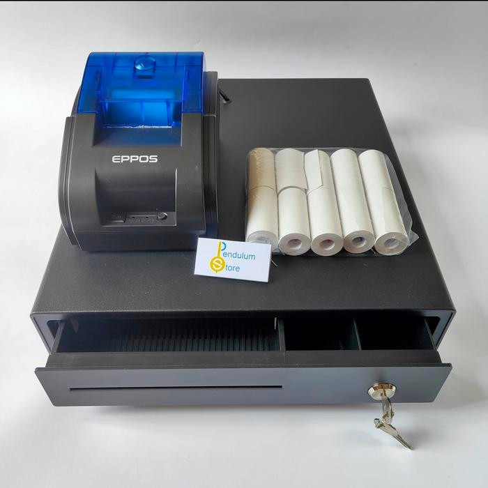 

PAKET KASIR 3: CASH DRAWER + PRINTER + KERTAS THERMAL