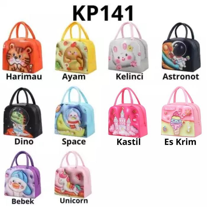 

KP141 - TAS BEKAL MAKANAN ANAK LUNCH BAG TEMPAT BEKAL ANAK TEMPAT PENYIMPANAN MAKANANTASLUNCHBOX