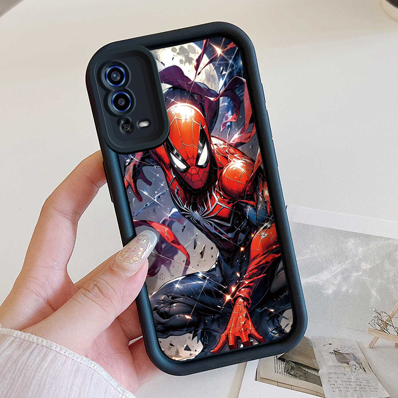 Casing Hp untuk OPPO A55 Case Pola Laba-laba Asli Kreatif Kasing ponsel silikon Baru Cesing Anti-Dro