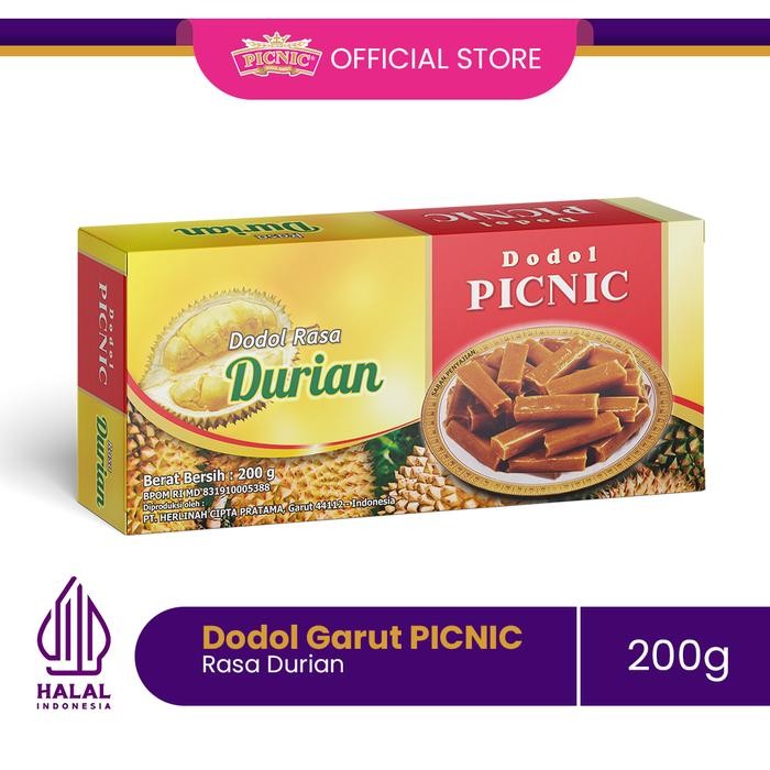 

Pilihan- Dodol Garut Picnic Rasa Durian 200G Dijamin Original