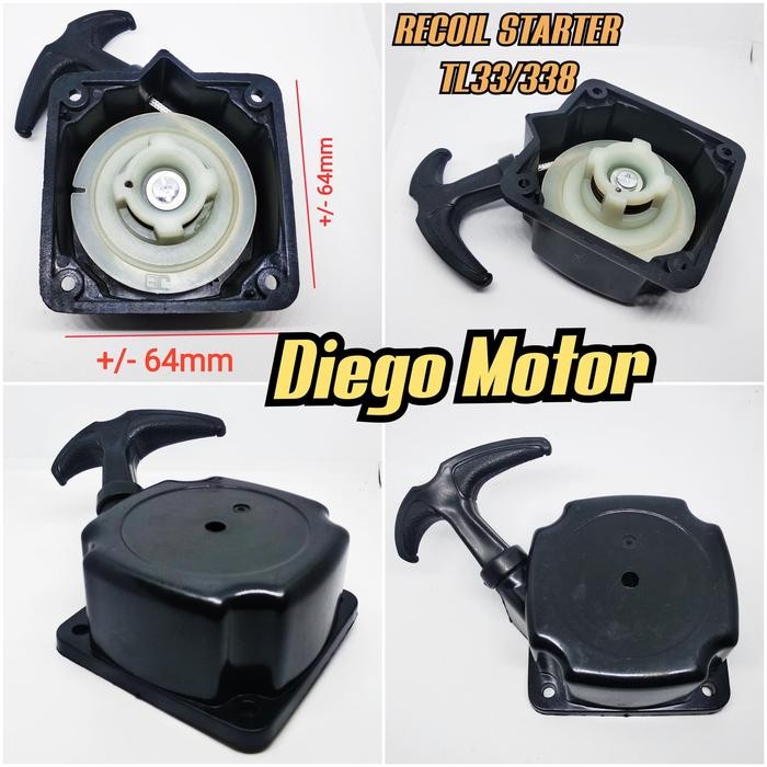 Recoil starter tarikan engkol mesin potong rumput Tanika TL33 BG338