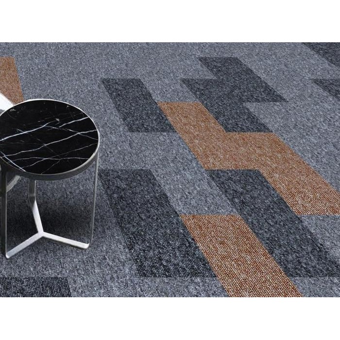 Karpet Lantai / Karpet Kantor / Karpet Hotel Meteran Tebal Premium Tile Victory Planks 25X100 Cm - 1