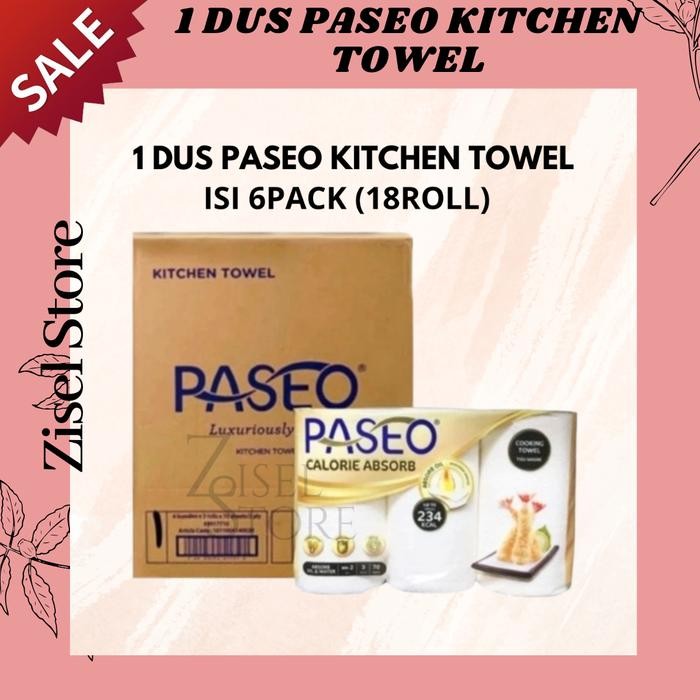 1 KARTON PASEO KITCHEN TOWEL 1 DUS TISSUE PASEO KITCHEN 6PACK 18 ROLL