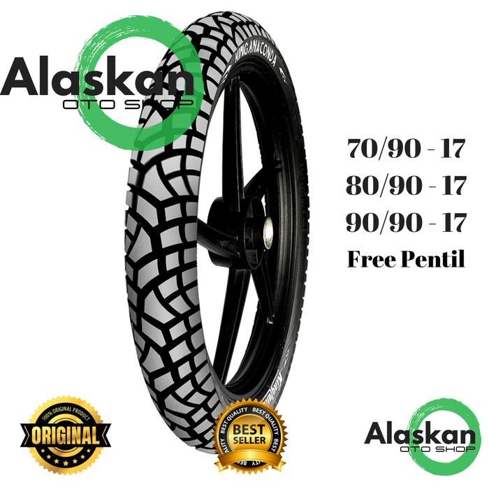 Ban Kingland Anaconda Ring 17 70/90-17, 80/90-17, 90/90-17 Tubeless Ban Luar Kembang Trail