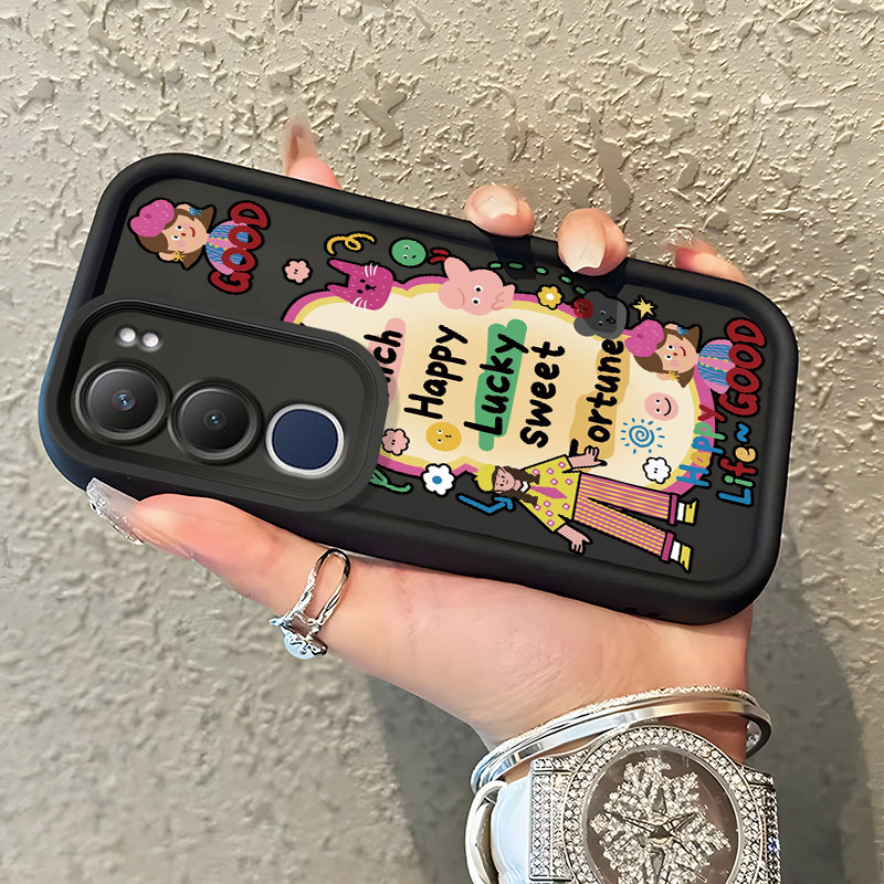 Casing Hp Untuk VIVO Y19s Y29 5G Y19s Pro Case Gadis Trendy Softcase Silikon Kesing Rasakan mesin te