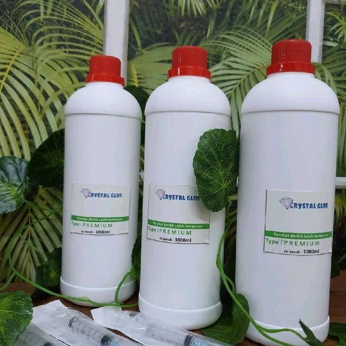 

Lem Akrilik Crystal Glue Kualitas Premium Ukuran 1 Ltr / Lem Acrylic Premium / Lem Akrilik