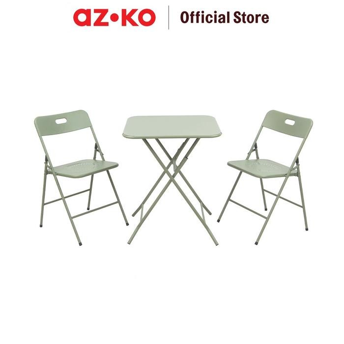 SOLEIL LITO SET KURSI & MEJA TERAS LIPAT - HIJAU