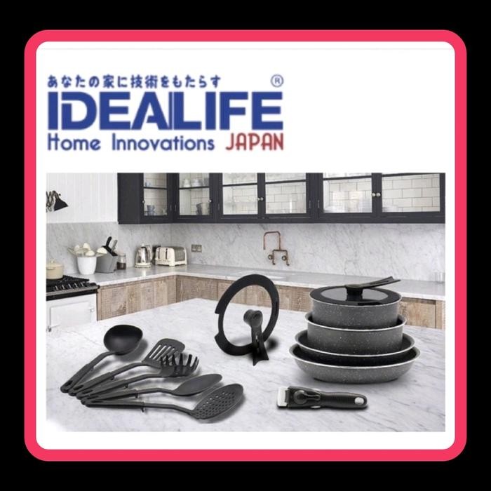 IDEALIFE Panci Set / Granite Cookware Set / IL-22A