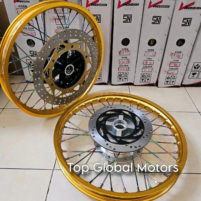 Velg Ninja 150 R/Rr Sepasang Merek Rossi Ring17