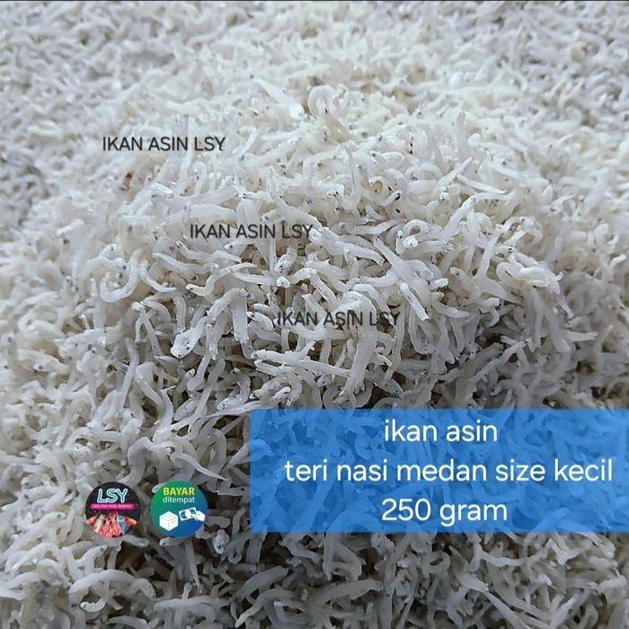 

New ikan asin teri nasi medan size kecil 250 gram