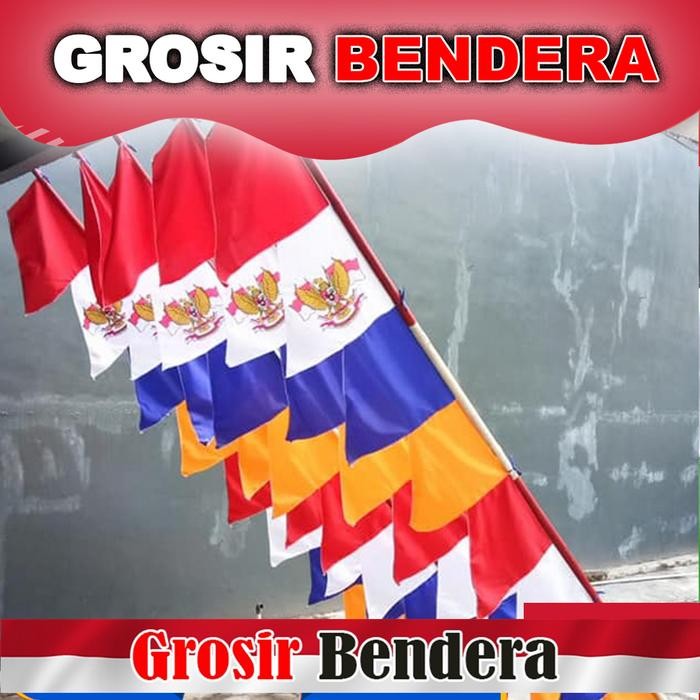 TERLARIS Umbul umbul Warna Warni Biru READY STOCK