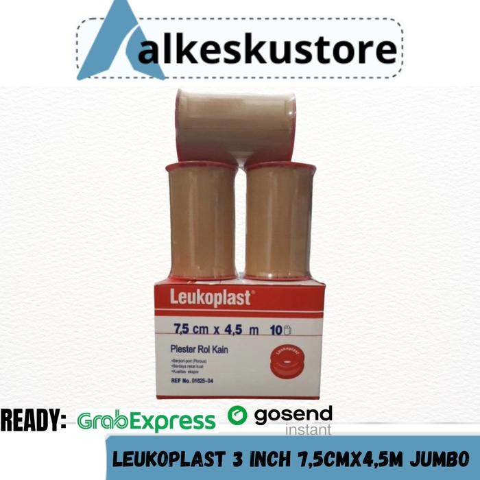 Ready Plaster Leukoplast 7,5cm x 4,5m / Leukoplast 3in / Leukoplast Jumbo