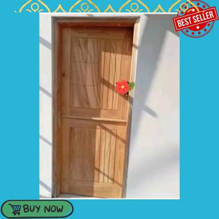 Puntu+Kusen Dapur Belah Dua Atas Bawa Pintu Kayu Mahoni