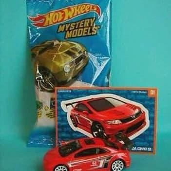 Hot Wheels Hotwheels Mystery Car Honda Civic SI Merah