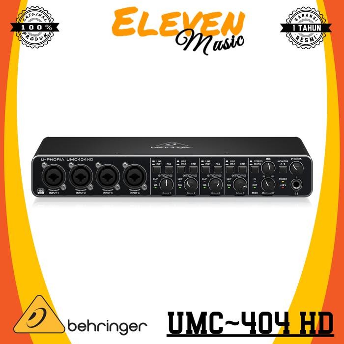 behringer umc404hd/umc404 hd/umc 404 hd soundcard