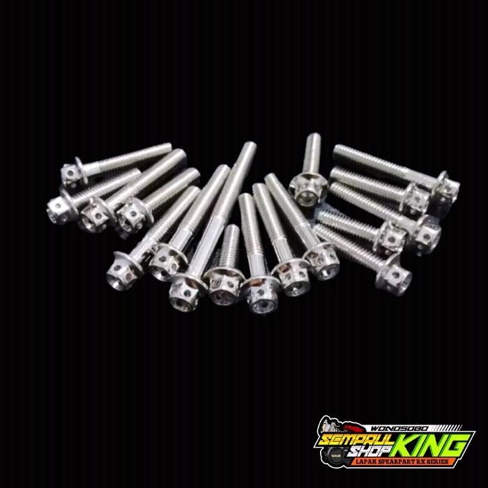 Baut Bak Blok Rx King Probolt Flower Sepasang Kanan Kiri