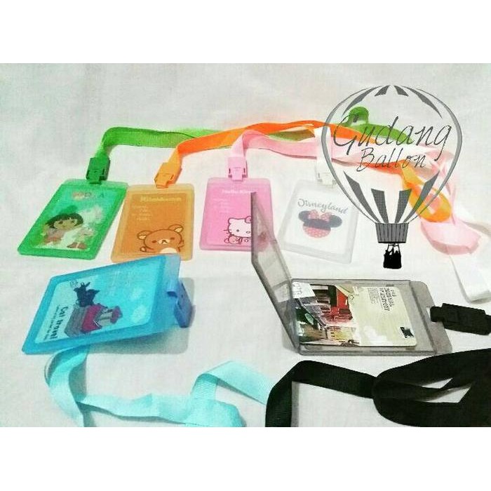 

New ID Card Holder Plastik / Gantungan ID Card / Tali ID Card / Name Tag