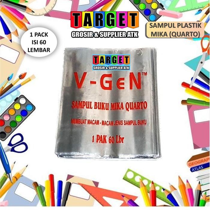 

New SAMPUL PLASTIK MIKA QWARTO/BOXY V-Gen / SAMPUL BUKU TULIS
