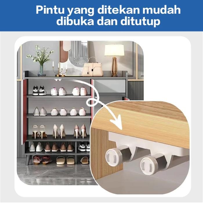ASLI Lemari Sepatu Tertutup / Lemari Sepatu Minimalis / Lemari Sepatu Kayu / Rak Sepatu / Shoe