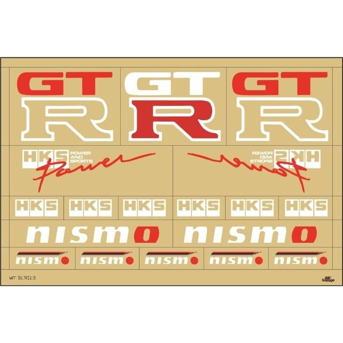 Pilihan- Termurah Decal Waterslide Skala 24 White Toner Motif Nismo Gtr