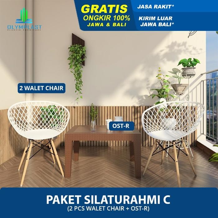 Olymplast Silaturahmi C Meja Tamu + Kursi Milenial / OSTR + WALET