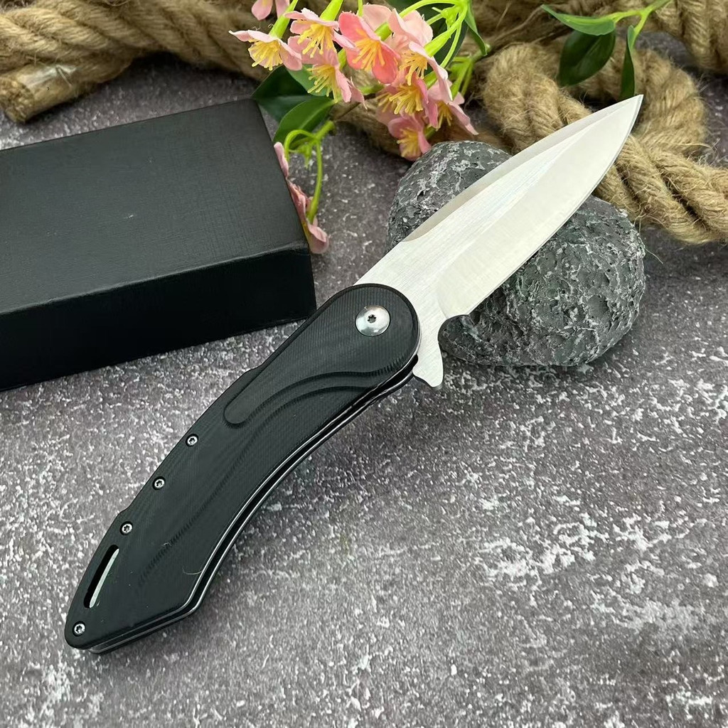 Tactical Outdoor Camping Fishing Folding Knife Durable D2 Steel Blade Utility Pocket Knife G10