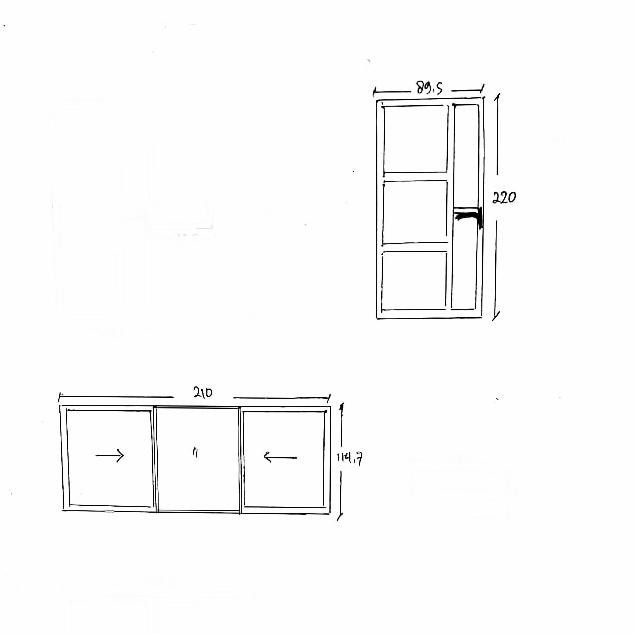 Pesanan Kusen Pintu & Jendela Aluminium Batch #2 (Bp. Fery)