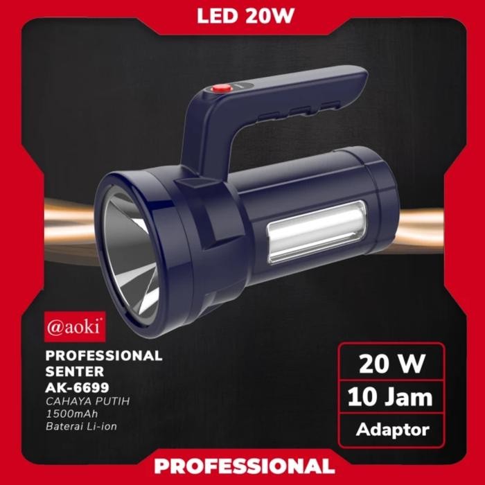Aoki Senter LED Jumbo 20W + 10W AK-6699