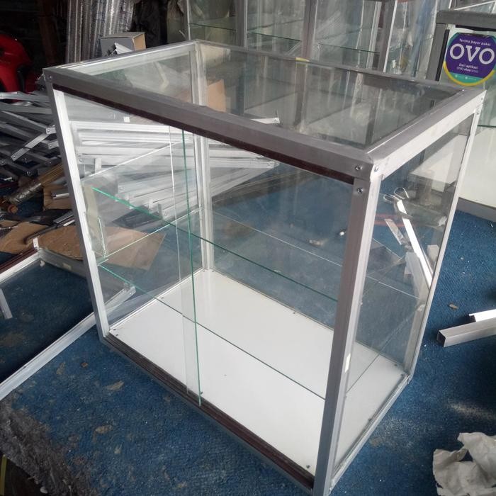 ETALASE ALUMINIUM KACA MAKANAN MULTIFUNGSI MURAH MANTAP SERBAGUNA