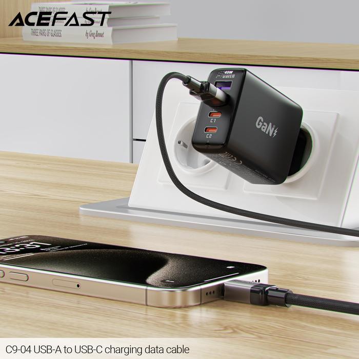 Kabel Data Charger ACEFAST Acewire Pro C9-04 USB To Type-C Charger Fast Charge Charging
