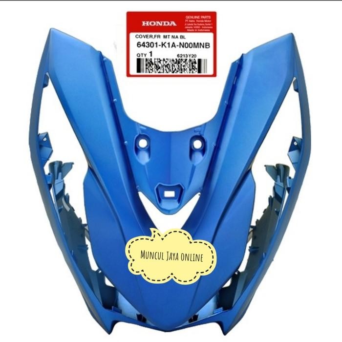 64301-K1A-N00Mnb Cover Front Panel Tameng Beat Led Eco K1A Biru Do