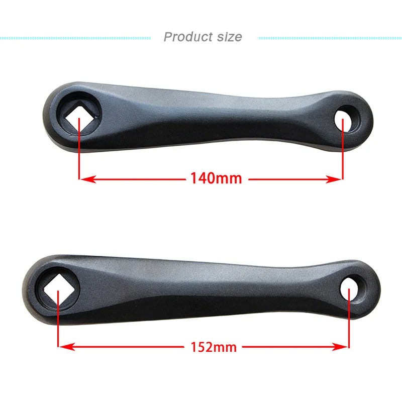 New Children Kids Bicycle Crankset Square Hole Crank Aluminum Alloy 140mm 152mm Left Crank Arm