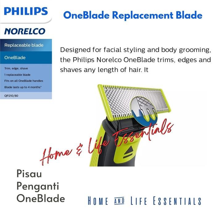 Refill Philips Oneblade Mata Pisau Cukur Untuk Philips Oneblade