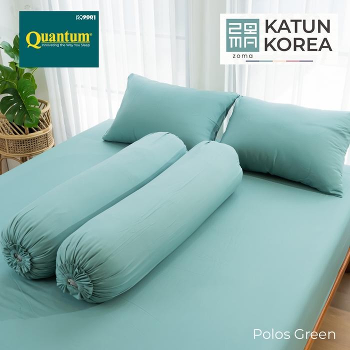 Sprei Katun Korea Zoma by Quantum - Sprei Set Polos Kasur