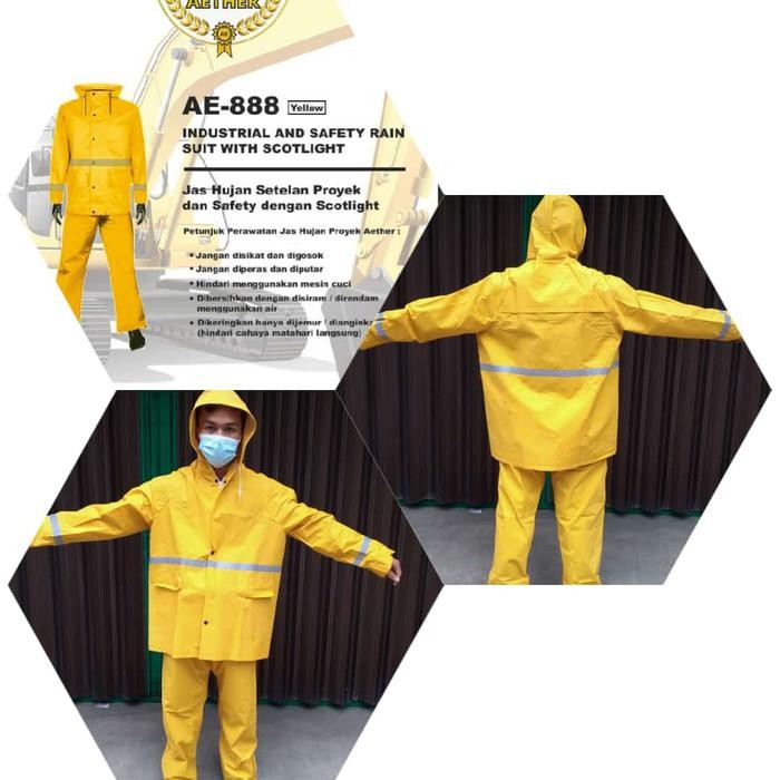 jas hujan proyek tebal