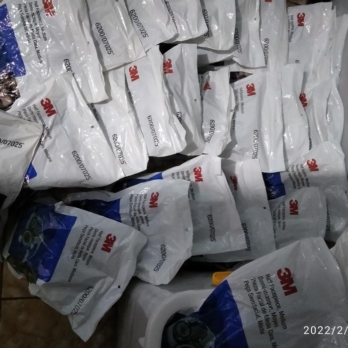 Berkualitas Respirator Half Mask 3M 6200 Original Terlariss 