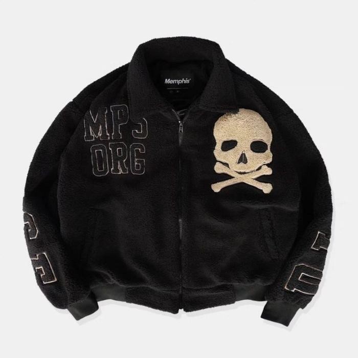 Memphis Retro Jacket Sherpa Disaterpiece Limited Edition Varsity