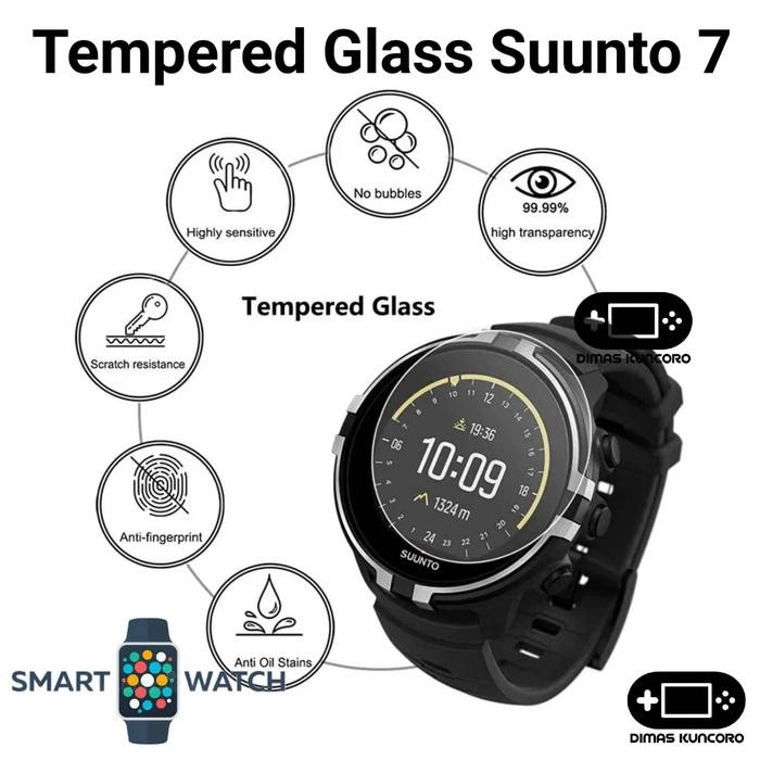 Tempered Glass Suunto 7 anti gores screen guard pelindung layar suunto 7