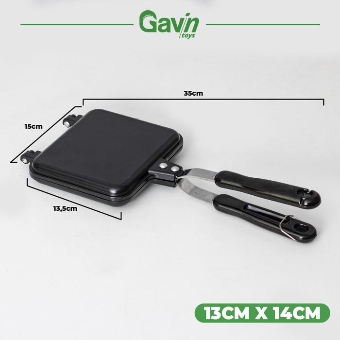 Pemanggang Roti Kompor Anti Lengket Sandwich Maker Alat Roti Panggang