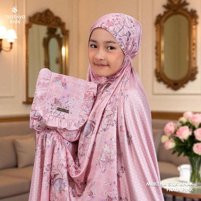 Tazbiya Mukena Anak Silk All Series I Mukena Anak Motif Sd Smp Mukena Anak 6-14 Tahun Mukena Silk