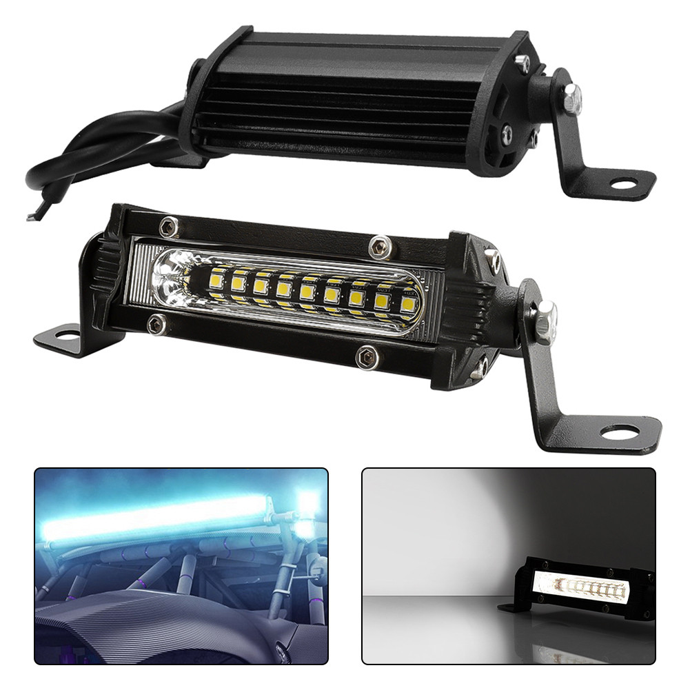 1pc 27W Single Row Light 9Led Car Work Light Bar Spot Truck OffRoad Motorcycle Lighting Parts LED Wo