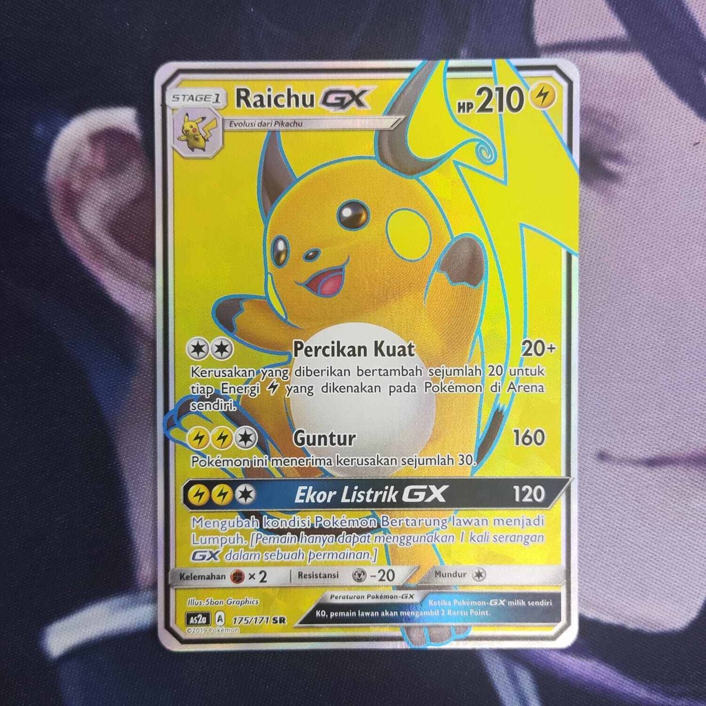 pokemon (ID) raichu gx - AS2a 175/171 - SR