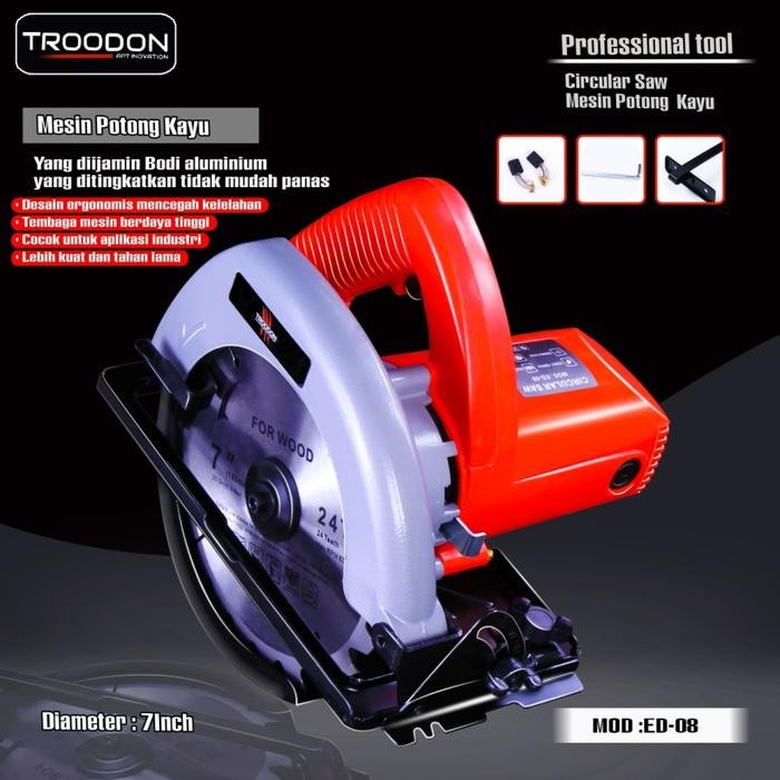 Mesin Gergaji Listrik Circular Saw / Mesin Potong Kayu Multifungsi