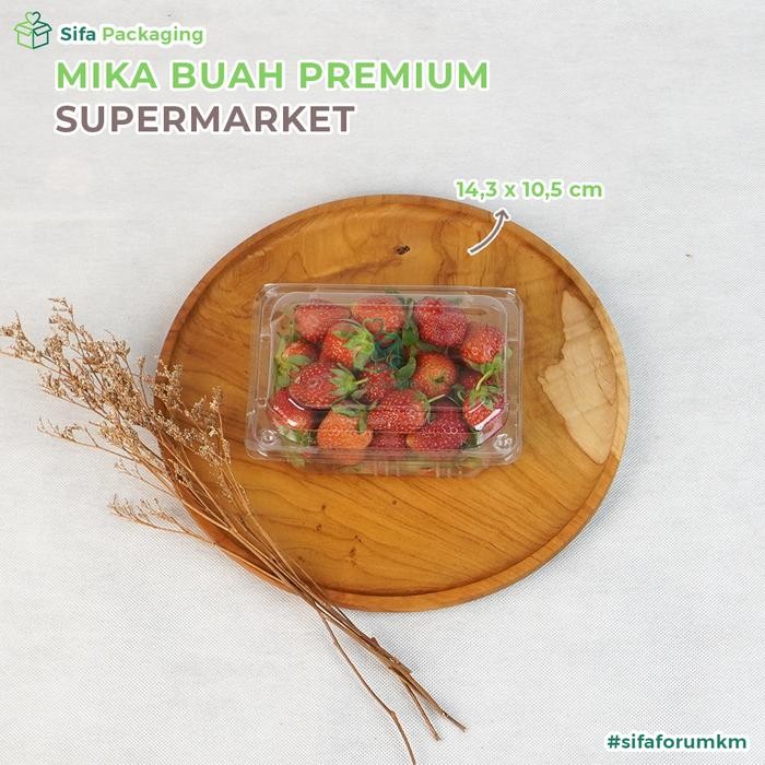 Mika Buah Strawberry Box Mika Plastik Stroberi Mika Buah Segar Mika Kotak Buah Anggur Mika Tomat Box