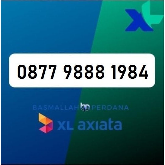 Nomor Cantik XB77 9888 1984 Perdana XL 4G 5G YOP925
