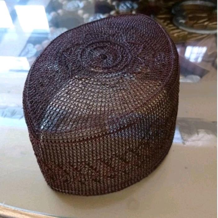 ASLI termurah peci songkok kopiah akar jangang tipe 25 coklat n hitam Muslim READY STOCK