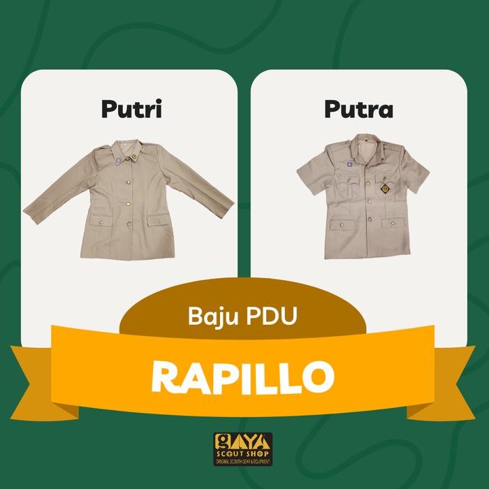 ASLI Seragam Rapillo PDU Pembina Pramuka Putra dan Putri Termurah READY STOCK