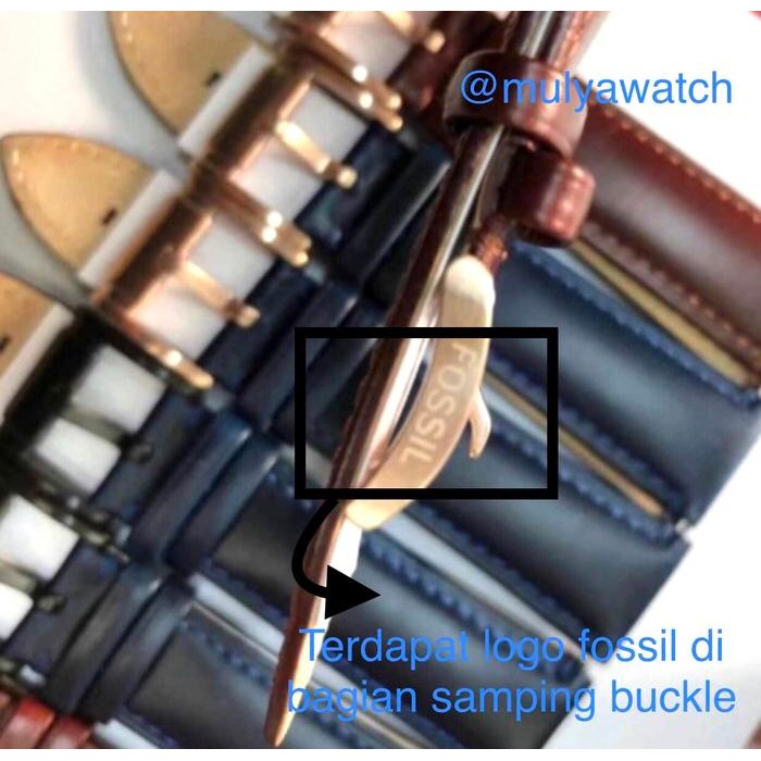 Strap Tali Jam Tangan Kulit Fossil Kulit Leather Fossil Quick Release