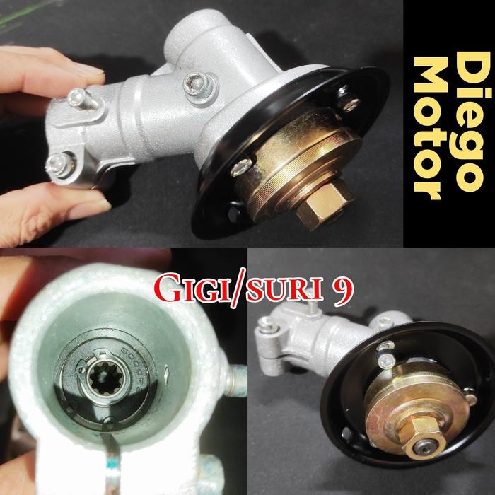 TNK338 TL33 328 Gear case silver Mur kepala pisau mesin potong rumput