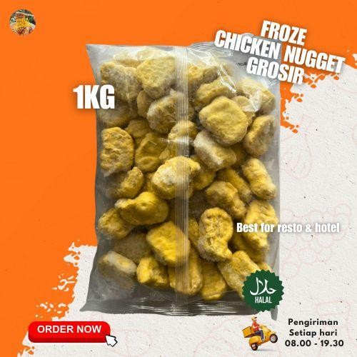 SerbaDaging- Froze Chicken Nugget Padat Curah 1Kg Naget Ayam Premium Protein Tinggi